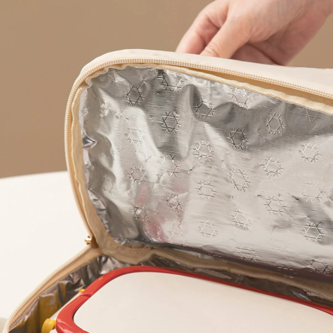 Double Layer Insulated Lunch Bag with Insulation