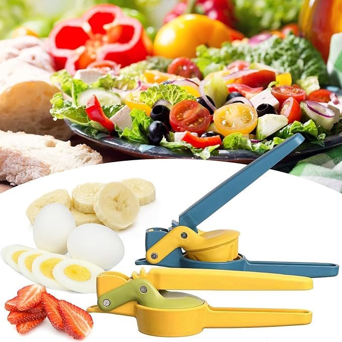Multipurpose Manual Fruit and Vegetable Slicer with Stainless Blades