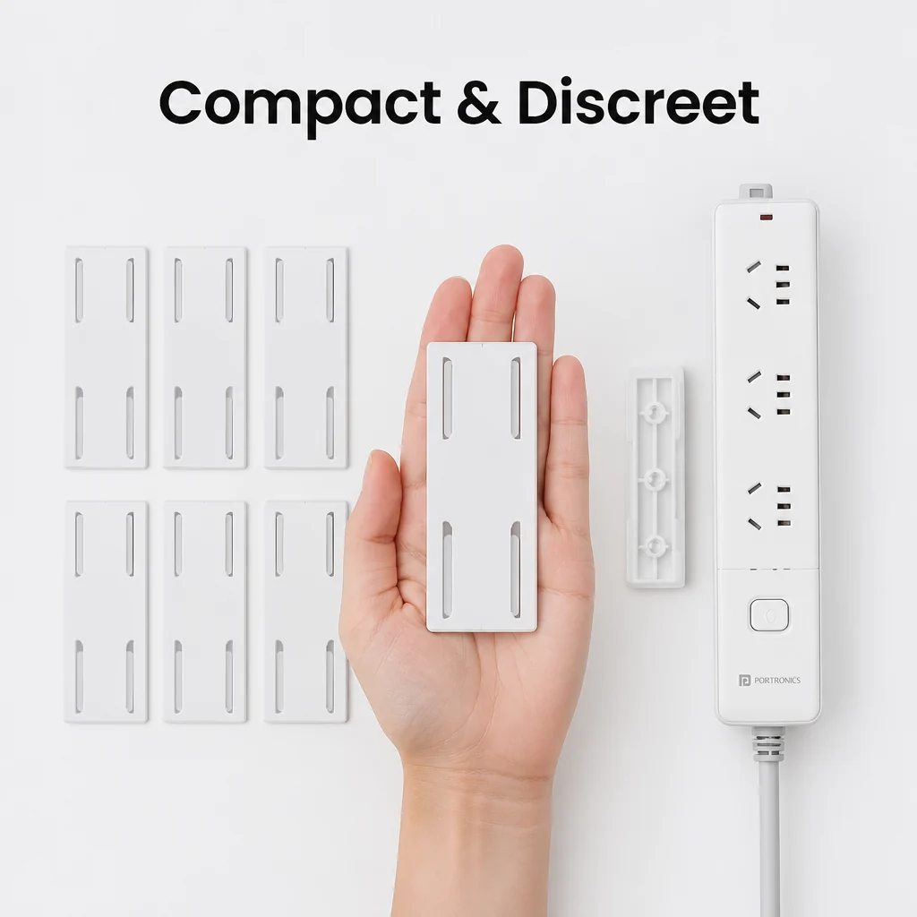 Self-Adhesive Power Strip Holder