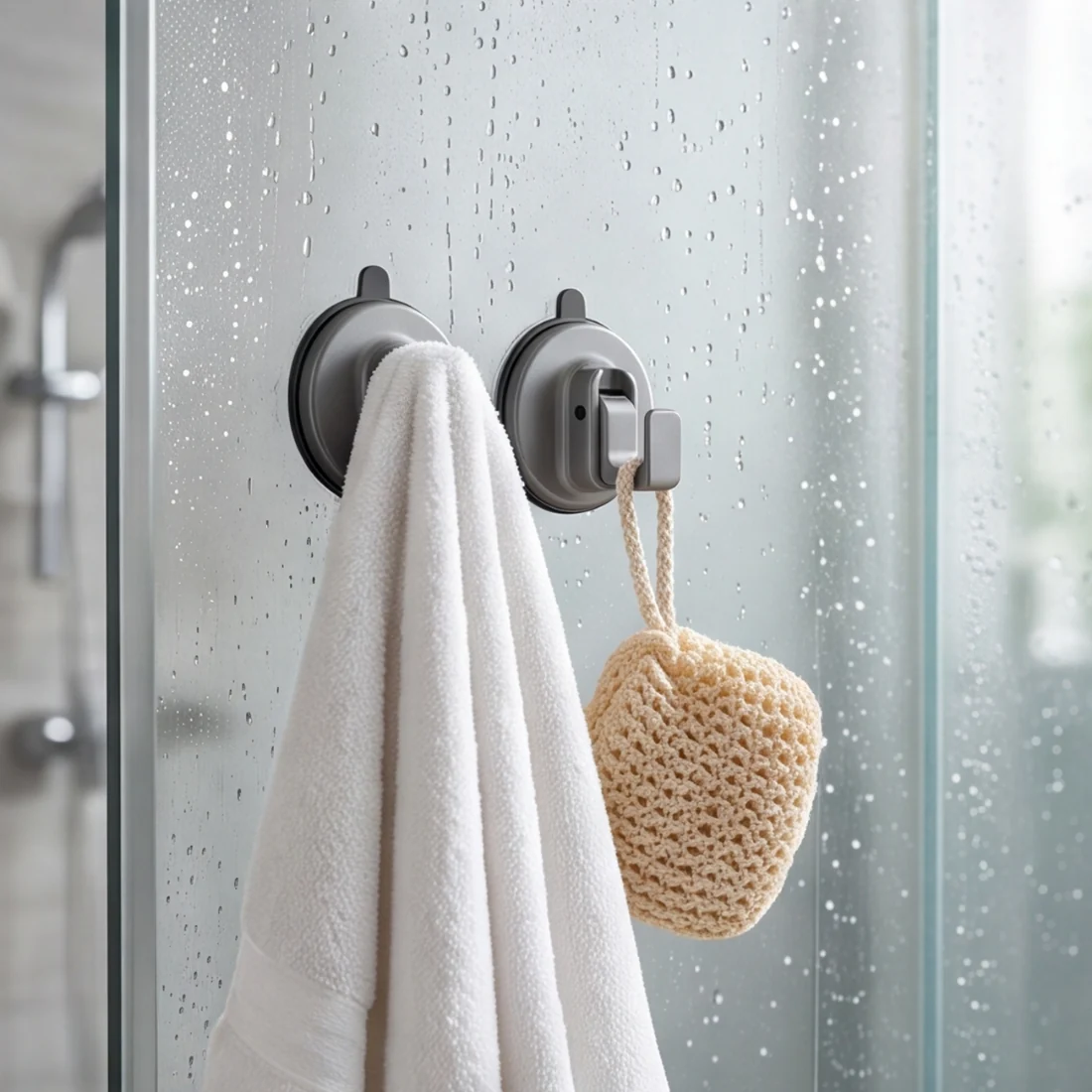 Wall-Mounted Suction Cup Storage Hook